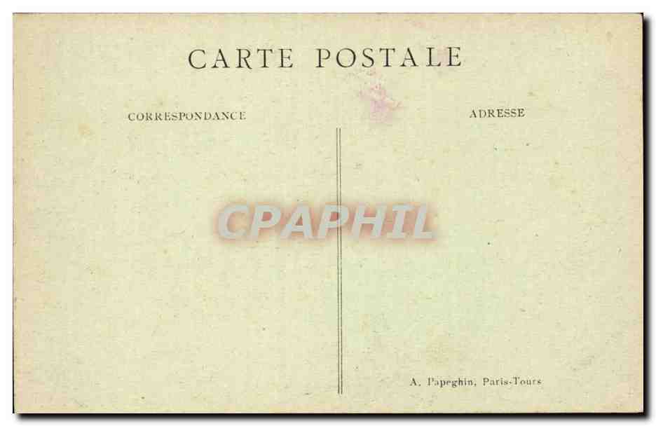 Paris CPA Le jardin des Tuileries et le pavillon de Rohan  — Verso