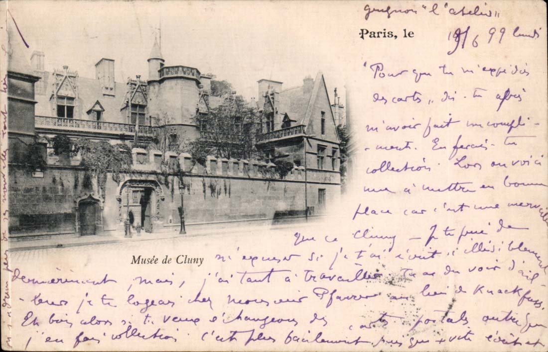 Paris CPA Musee de CLuny