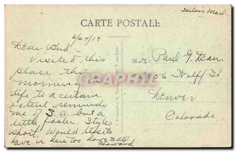Paris CPA Le tombeau de l'empereur aux Invalides Napoleon — Rückseite