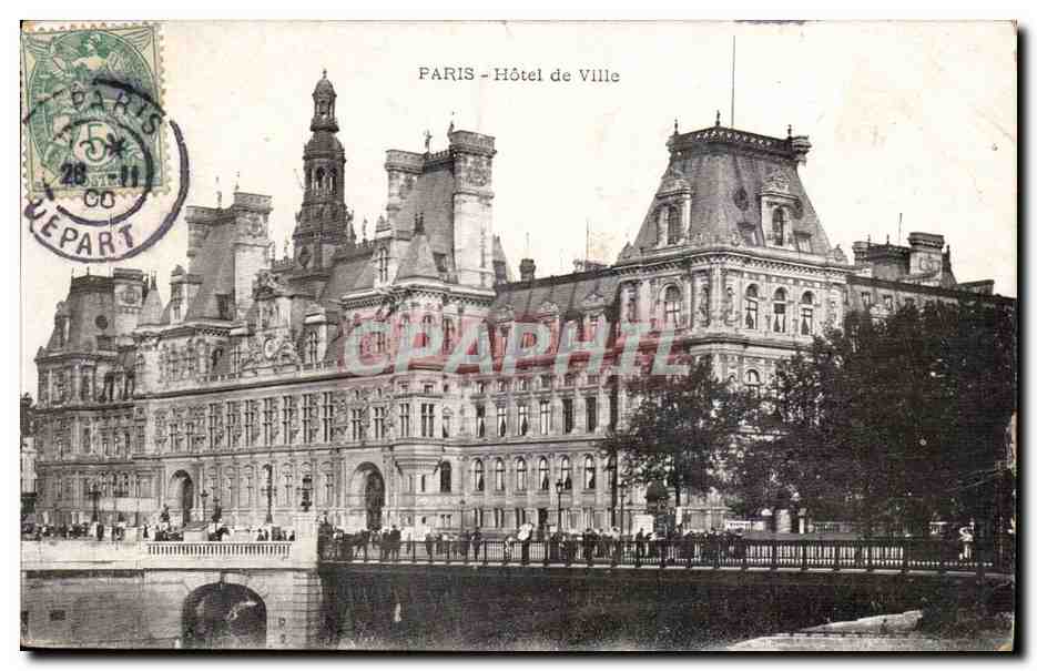 Paris CPA Hotel de ville 