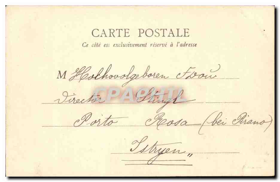 Paris CPA Opera comique — Rückseite