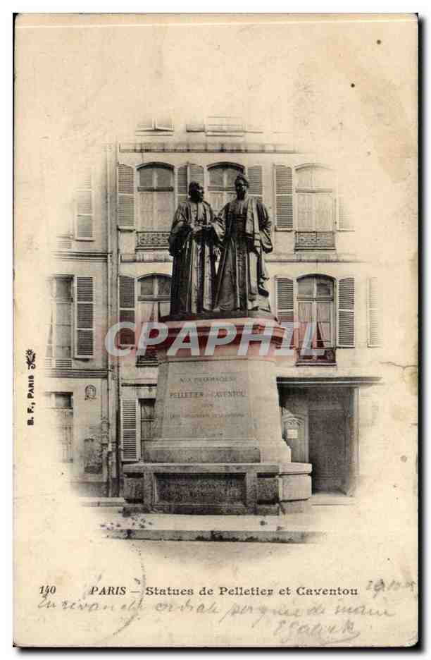 Paris CPA Statues de Pelletier et Caventou