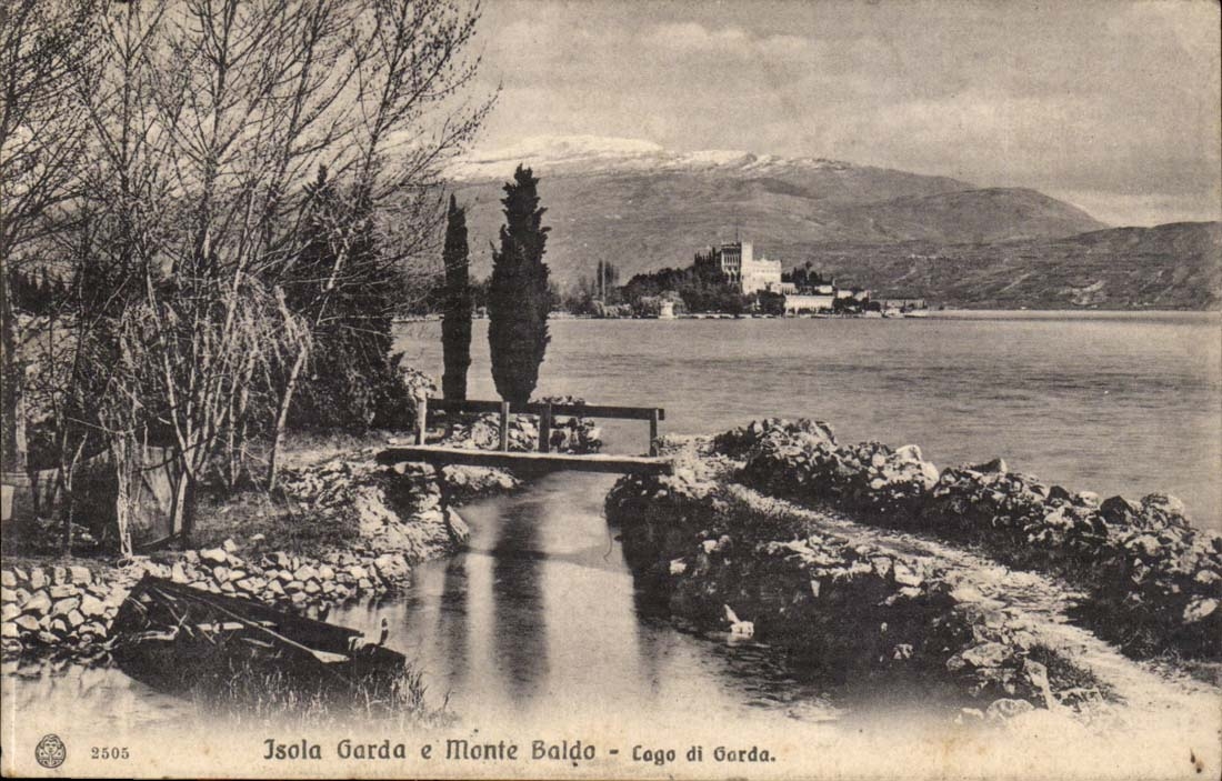 ITalie Italia isola garda e Monte Balda CPA Lago di Garda