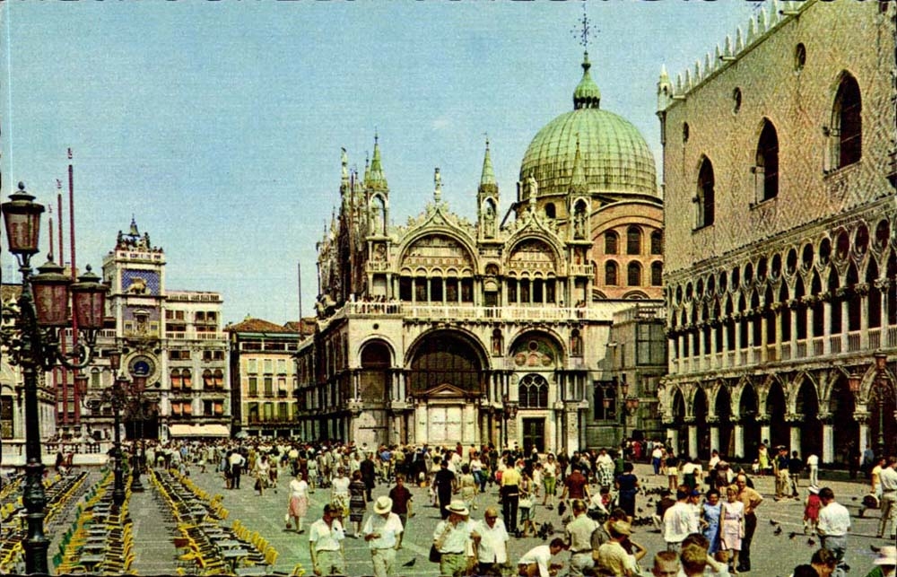 italie Italia Venezia Venise CPA Petite place St Marc