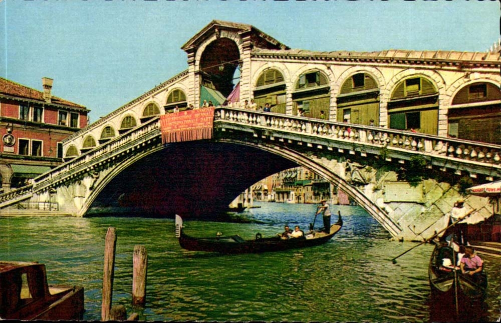italie Italia Venezia Venise CPA Pont de Rialto