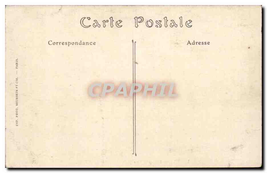 Meaux CPA Vue generale prise de l'hotel de ville — Rückseite