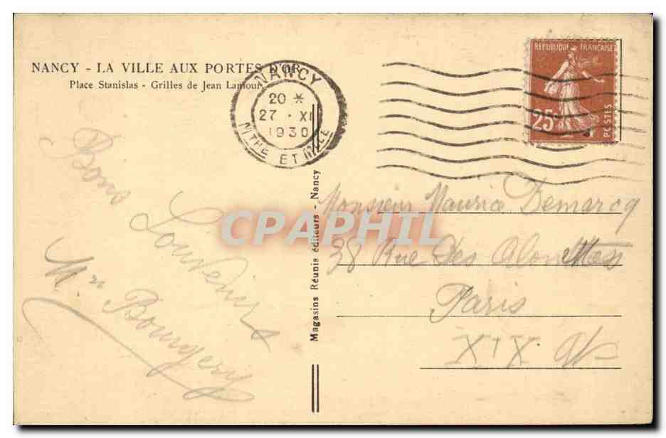 Nancy - La Ville aux Portes d'Or - Grilles de Jean Lamour — Reverso
