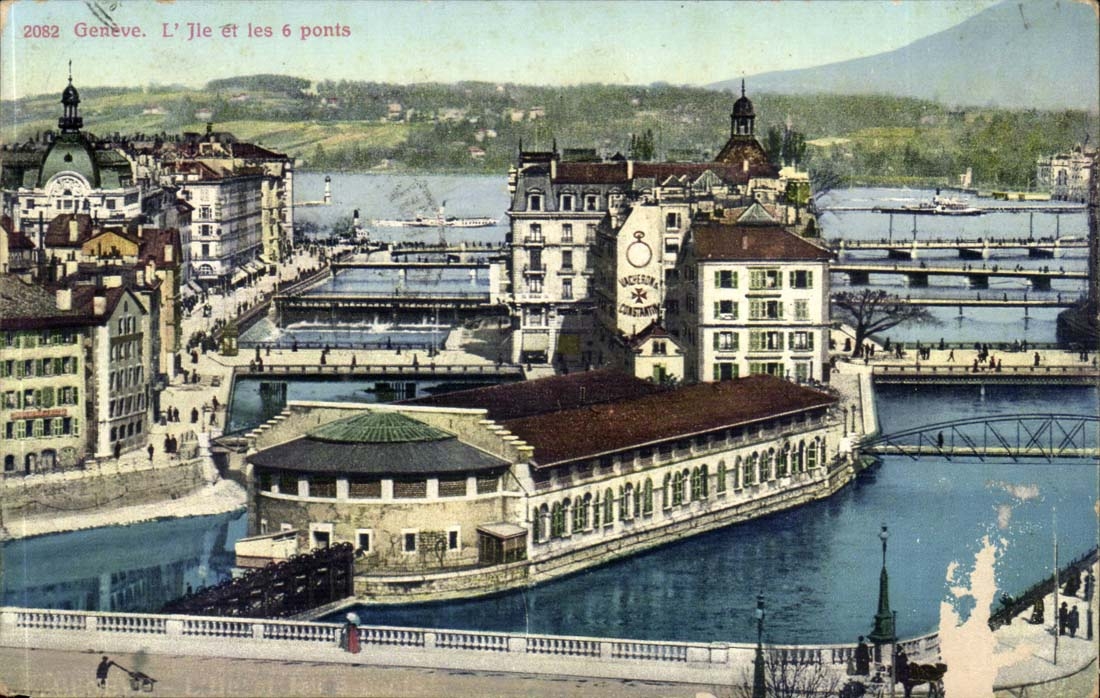 Suisse Geneve CPA L'ile et les 6 ponts