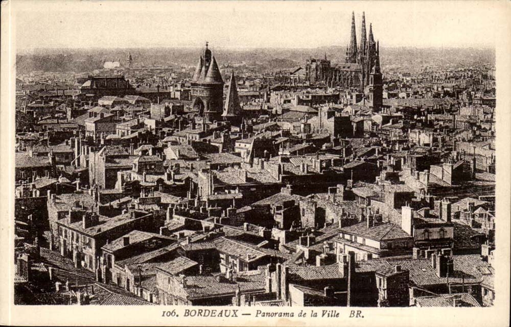 Bordeaux CPA Panorama de la ville