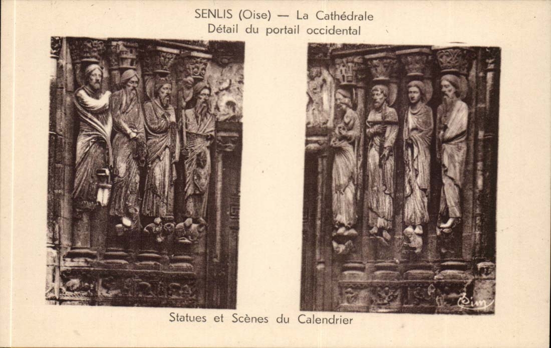 Senlis (Oise) — La Cathédrale — Détail du portail occidental
