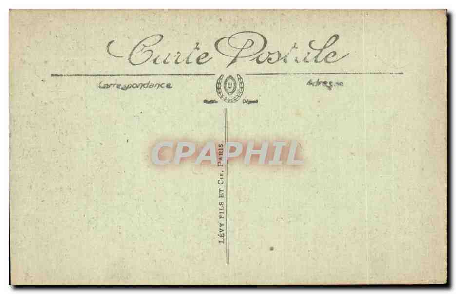 Biarritz CPA Vue prise de la grotte du phare  — Verso