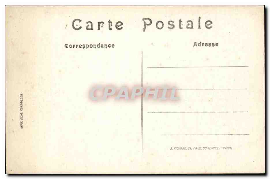 La grande guerre 1914 1915 Arras CPA Aspect de la ville bombardee par les allemands — Verso
