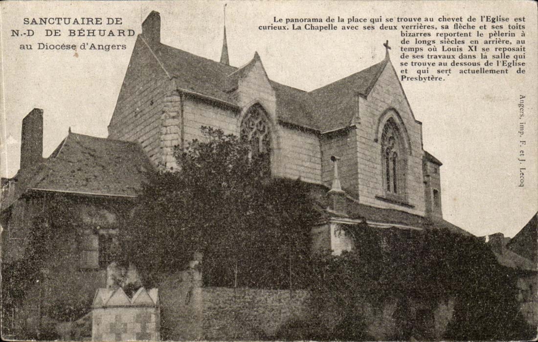 CPA Sancutaire de ND de Behuard au diocese d4Angers 