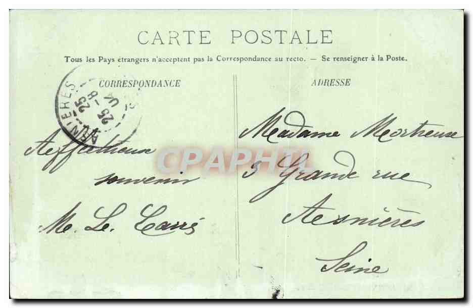 Boulogne-sur-Mer — Le Casino et les Jetées — LL. — N° 140 — Verso