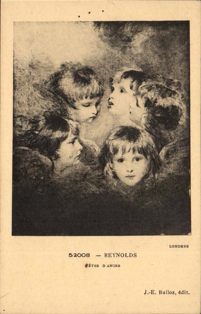 CPA Reynolds Tetes d'anges (enfants)