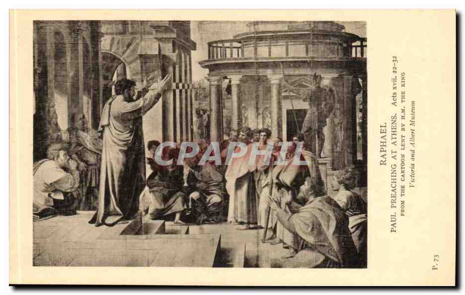 CPA Raphael Paul preaching at Athens Victoria and Albert Museum