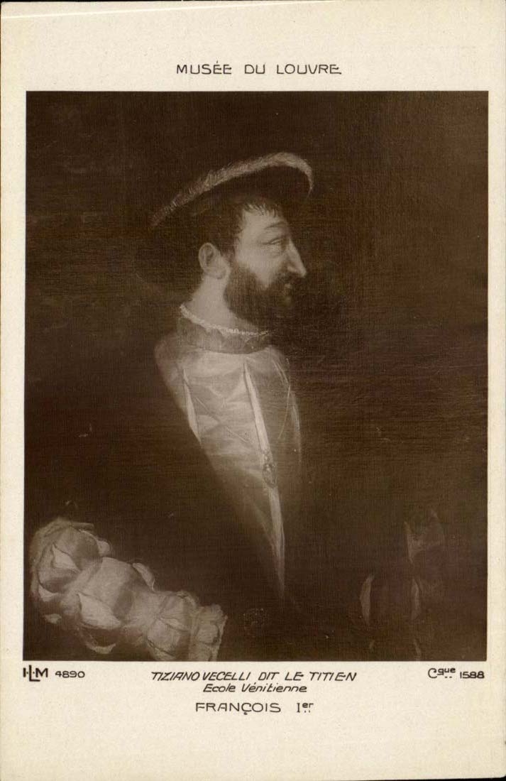 CPA Le Titien Tiziano VEcelli Francois 1er Musee du Louvre