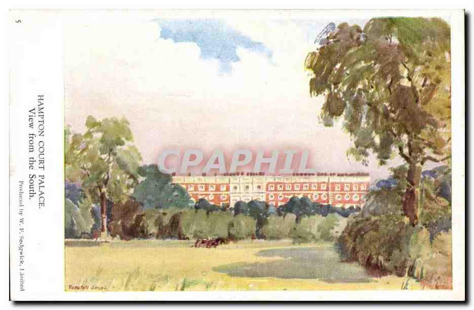 Grande Bretagne Hampton Court Palace View from the South CPA 