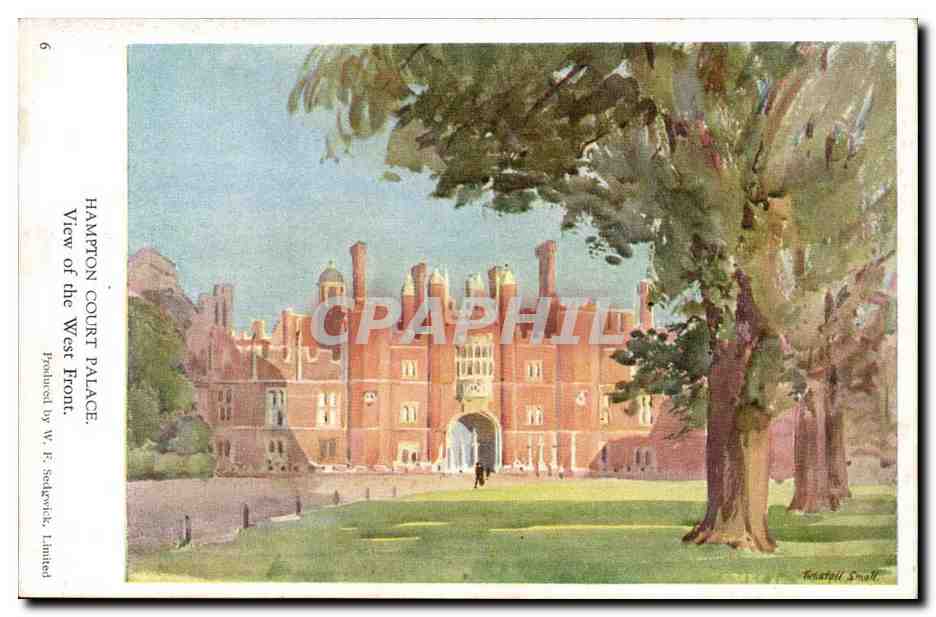 Grande Bretagne Hampton Court Palace View from the West front CPA 