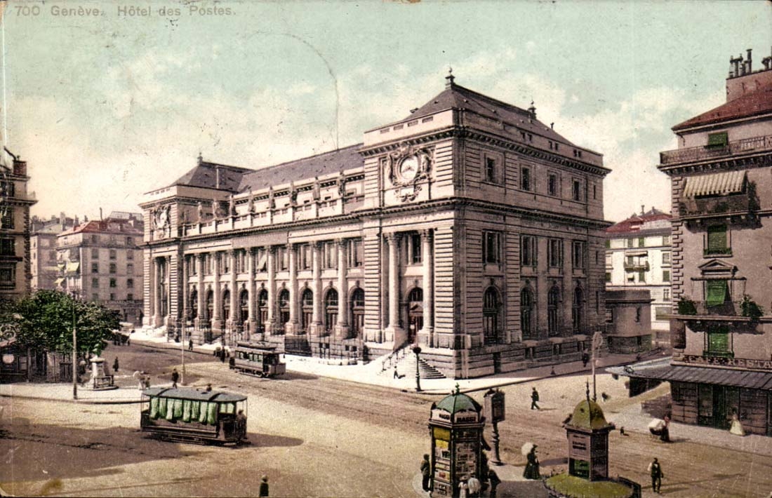 Suisse Geneve CPA Hotel des Postes