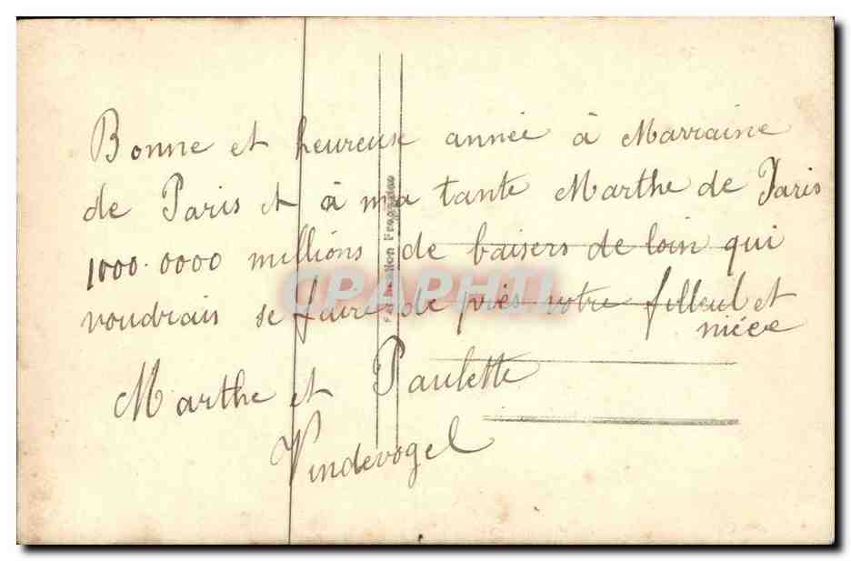 CPA Fantaisie Enfant — Rückseite