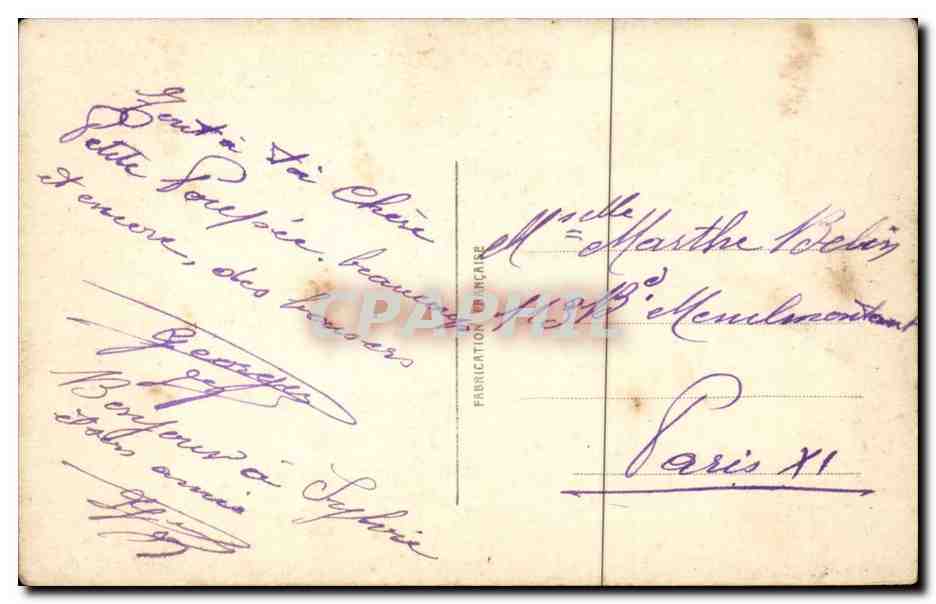CPA Fantaisie Couple — Rückseite