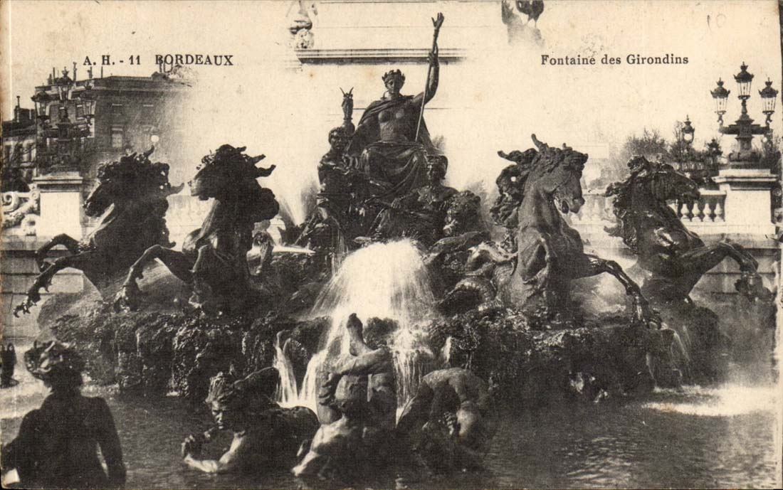 Fontaine des Girondins — Bordeaux — A.H. - 11