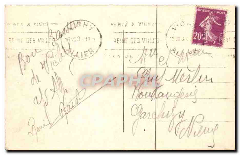 Vichy — Le Grand Casino — Gd'c — Back