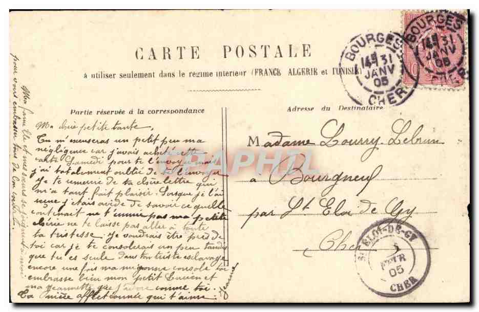 CPA Fantaisie Gentilles messageres Portez lui mes souhaits de bonheur (hirondelle) — Rückseite