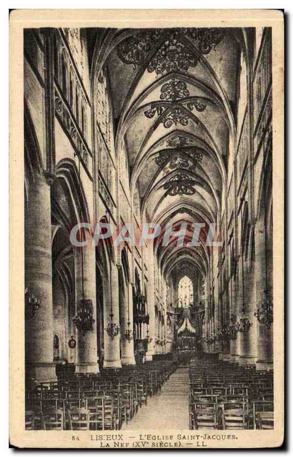 Lisieux — L'Église Saint-Jacques, la nef (XVe siècle) — LL