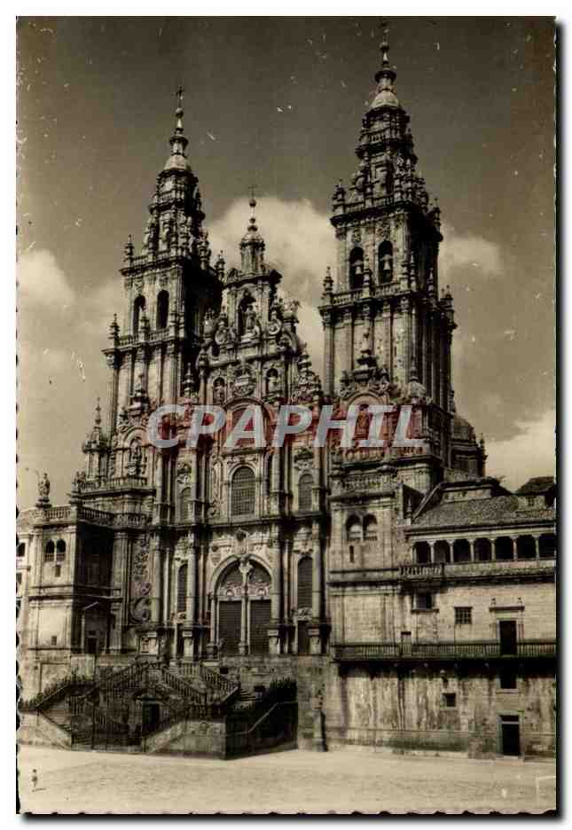 Espagne Espana Santiago de Compostela Fachada del Obradoiro CPA