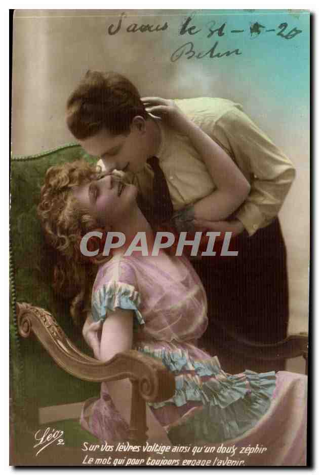 CPA FAntaisie Couple Femme