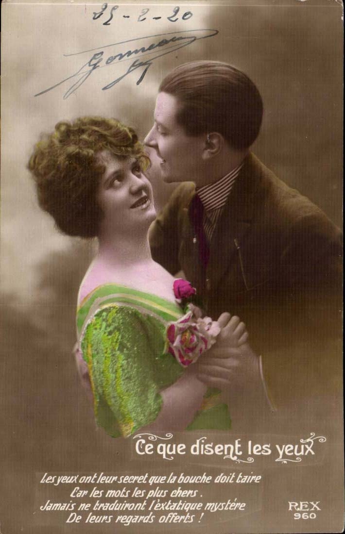 Couple amoureux — texte poétique — REX 960
