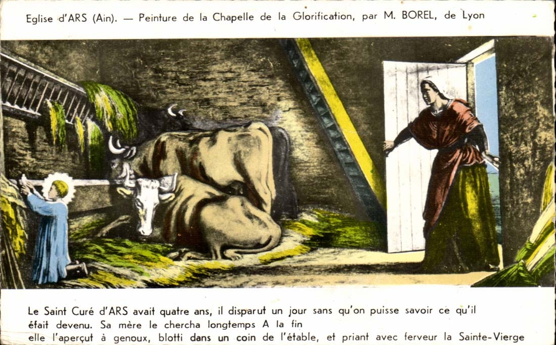 Église d'ARS (Ain) — Peinture de la Chapelle de la Glorification, par M. BOREL, de Lyon