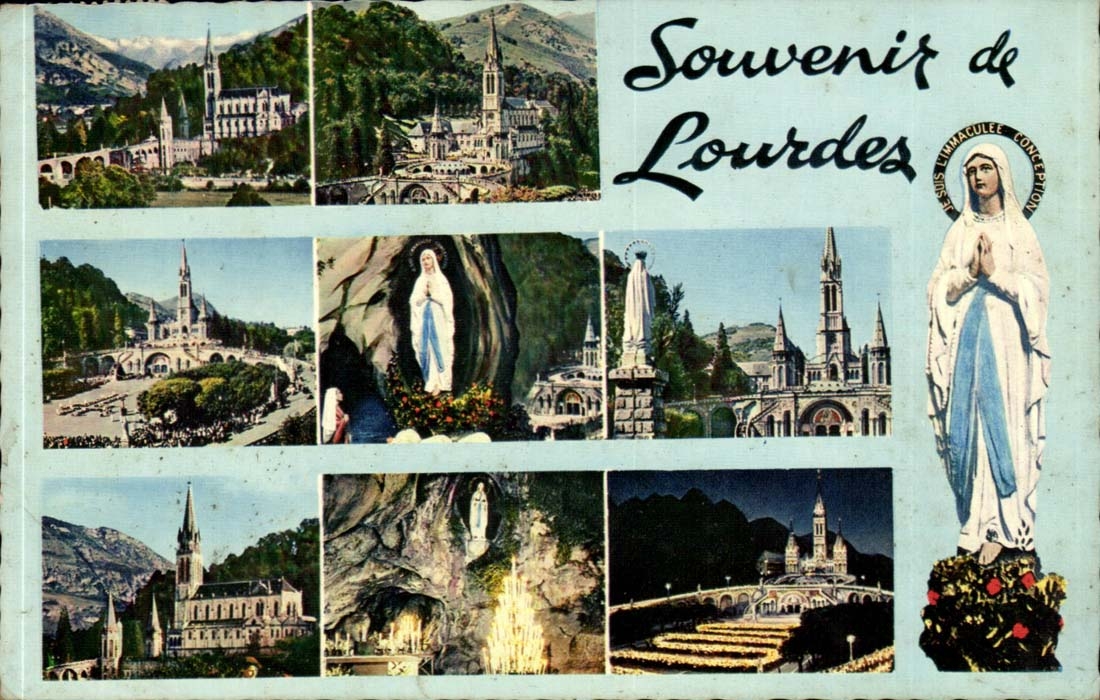CPA Souvenir de Lourdes