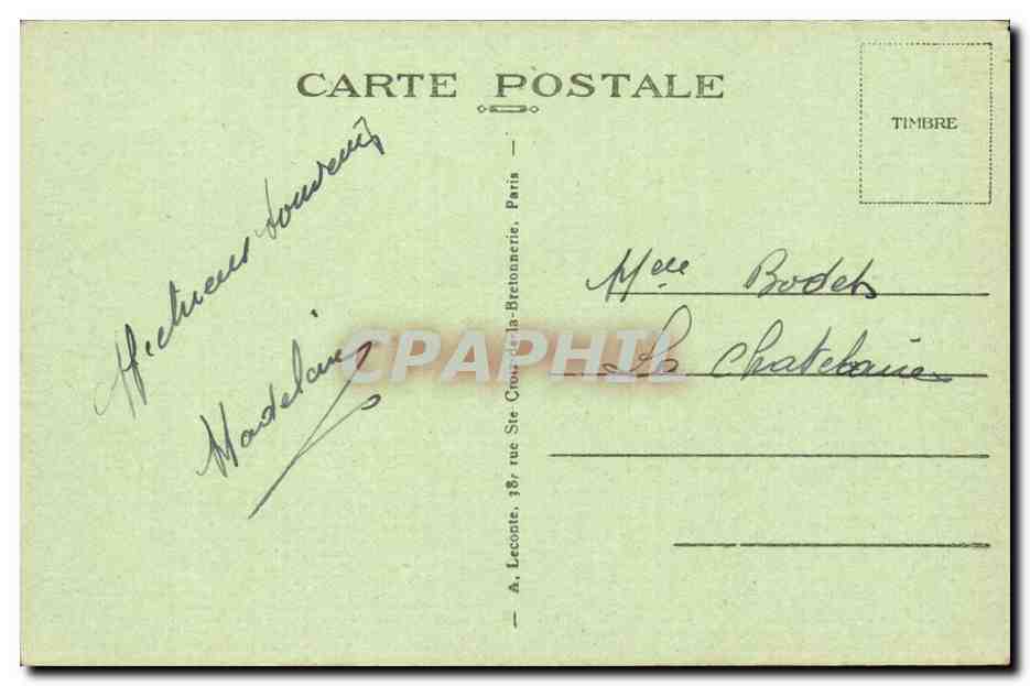 Versailles — Le Château — Le Salon de la Paix — A. L. — Verso