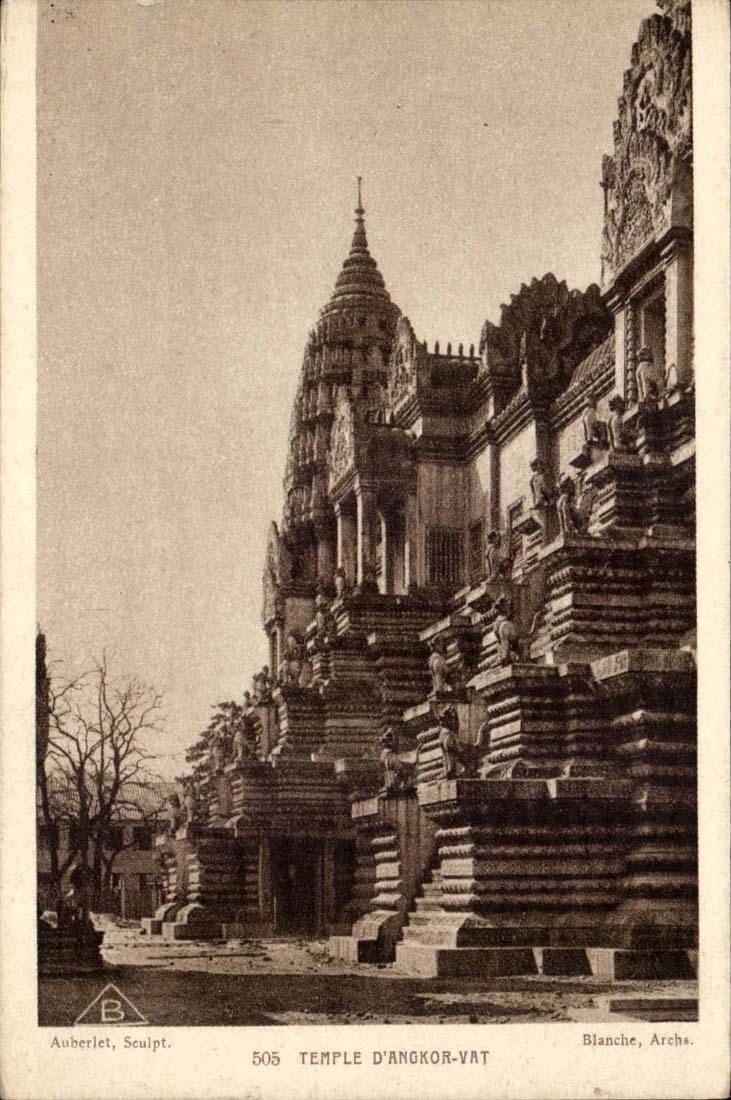 Indochine Temple d'Angkor Vat (adresse Jacues Marfan Fonds de commerce 120 rue reaumur Paris)