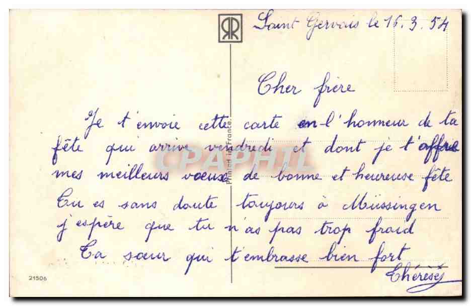 CPA Fantaisie Fleurs Roses Bonne fete — Rückseite