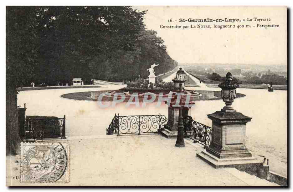 Saint Germain en Laye CPA La terrasse Construite par Le Notre Perspective