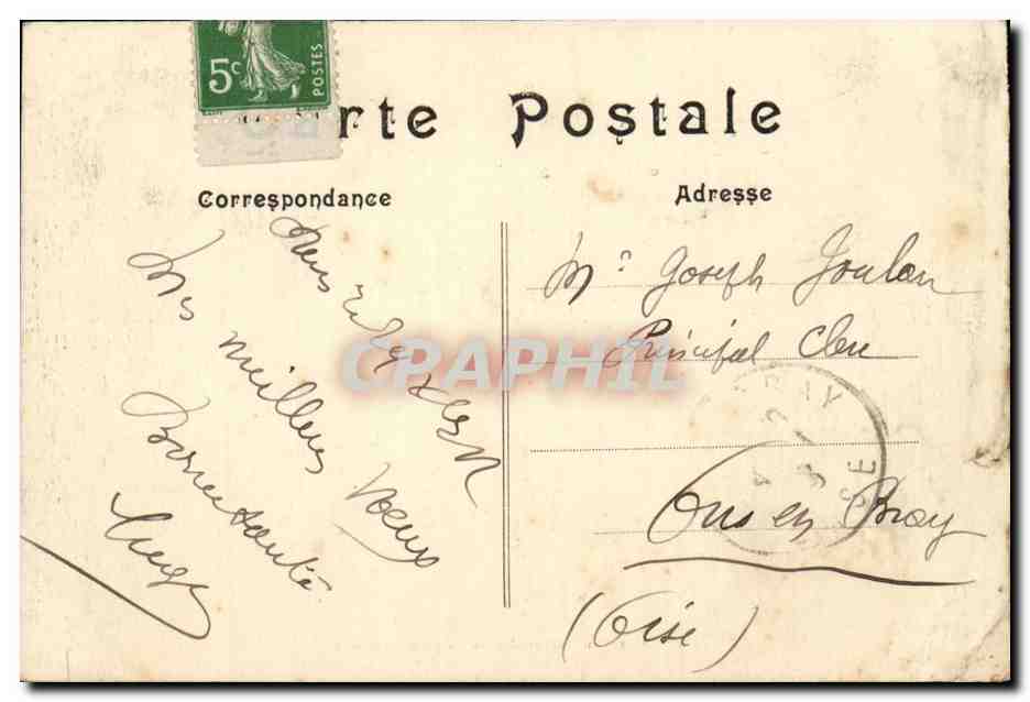 Versailles CPA Les colonnades — Verso
