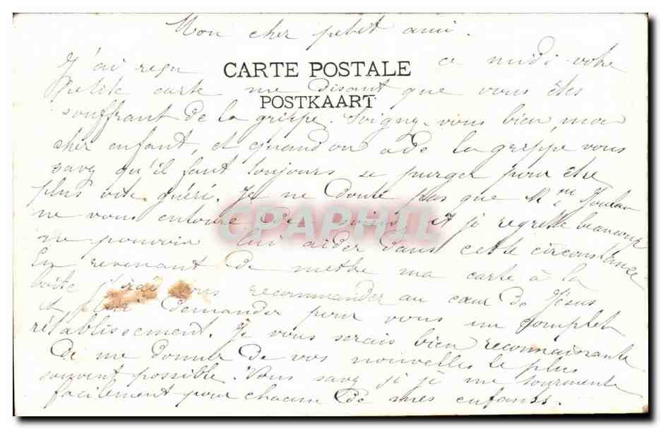 Belgique Houx CPA Roches aux corneilles — Back