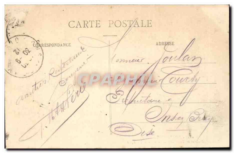Bordeaux CPA La cathedrale et la tour Pey Berland — Verso