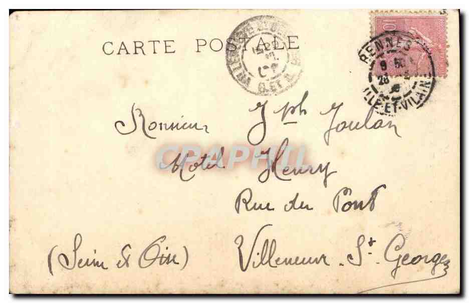 Musee de VErsailles CPA Entree de Louis XV a Anvers — Verso