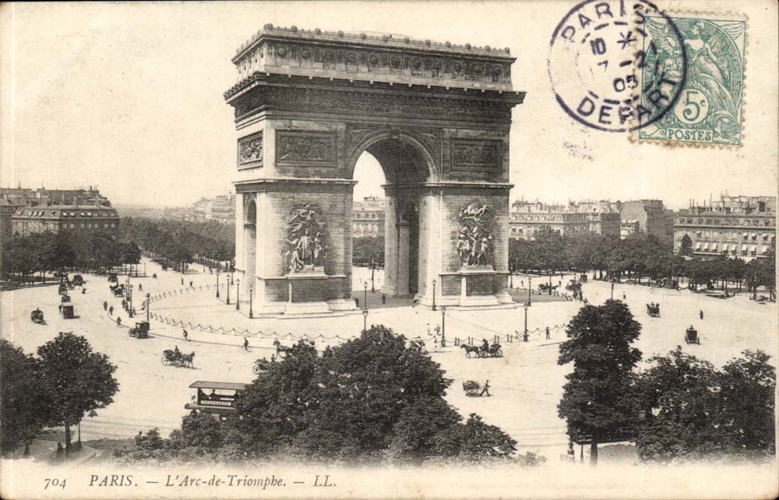 Paris CPA Arc de triomphe 
