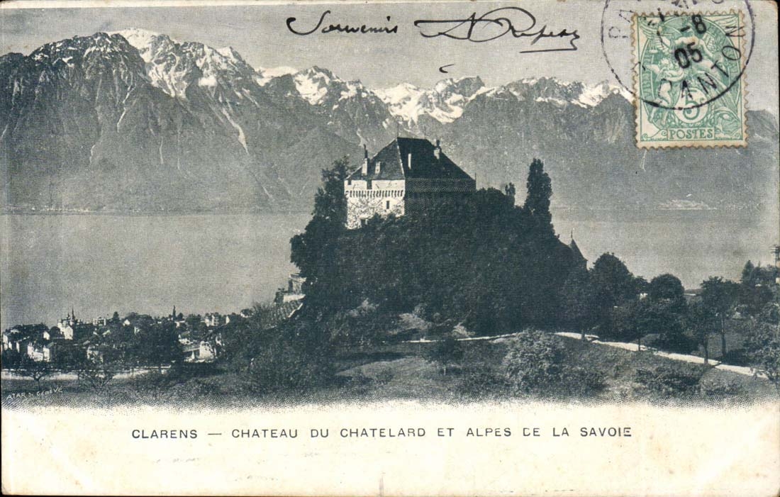 Clarens CPA Chateau du Cahtelard et Alpes de la Savoie