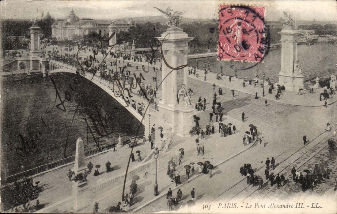 Paris CPA Le pont Alexandre III