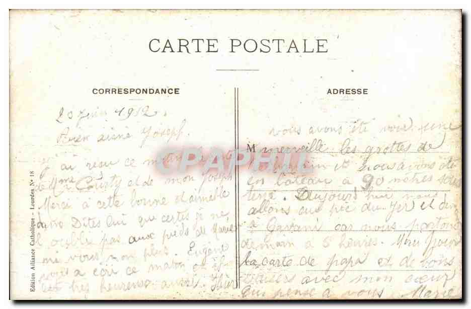 Lourdes CPA Le fort — Verso