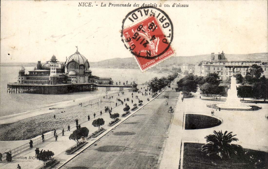 Nice CPA La promenade des anglais a vue d'oiseau