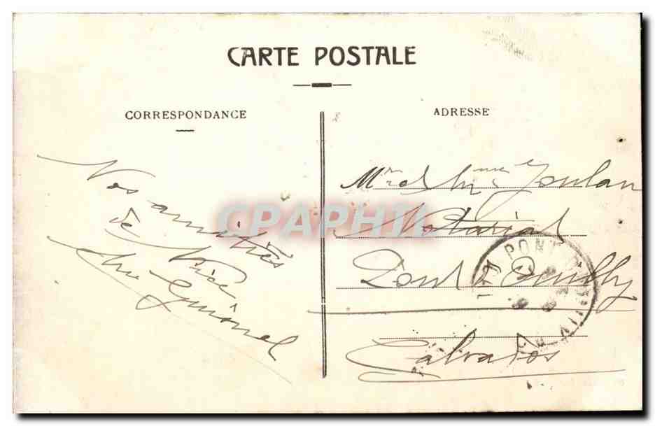 Nice CPA La promenade des anglais a vue d'oiseau — Rückseite