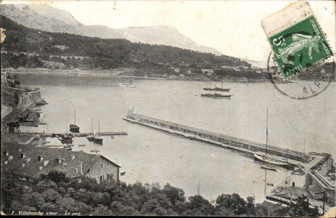 Villefranche-sur-Mer — Le port — Éditeur : Paris, impr. A. Bégué